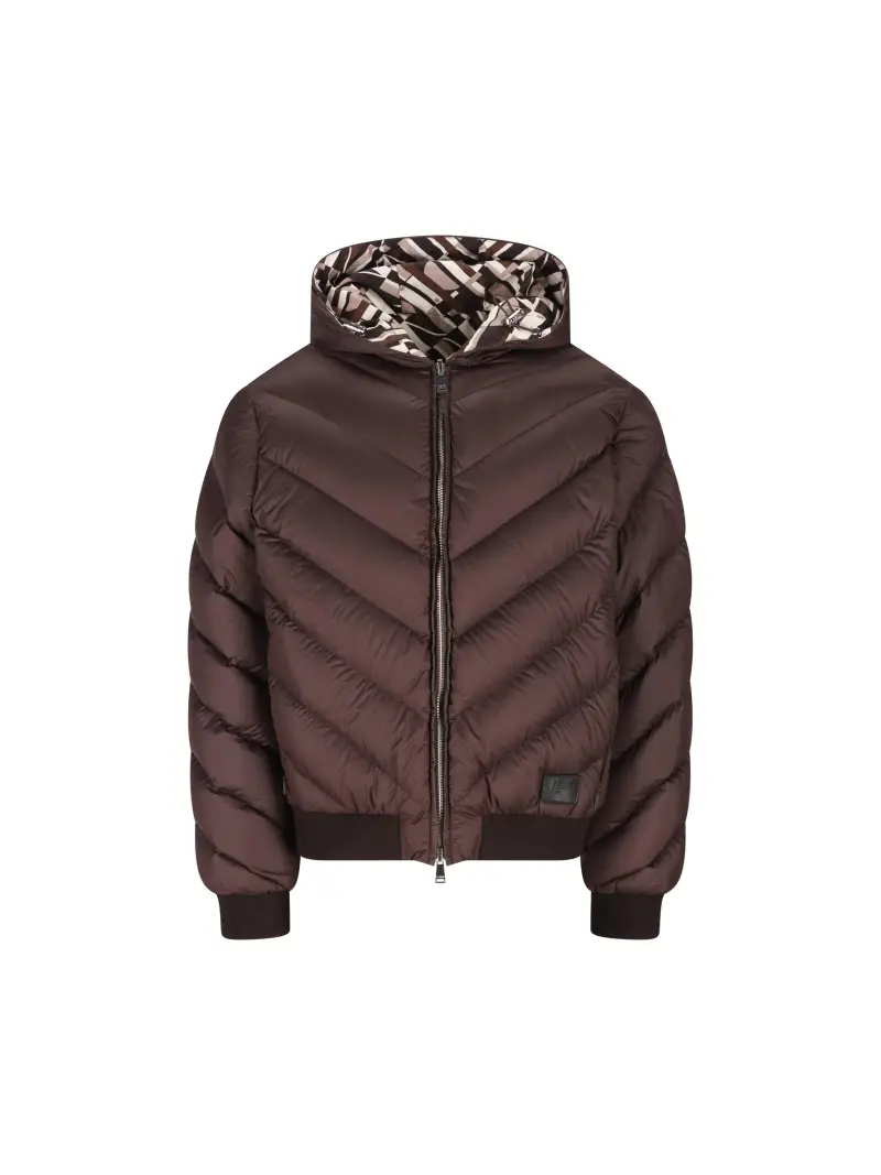 Piumino Reversibile FF MARRONE