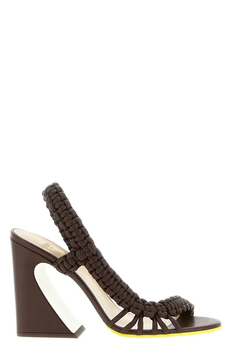 Sandalo Fendi Arco Marrone