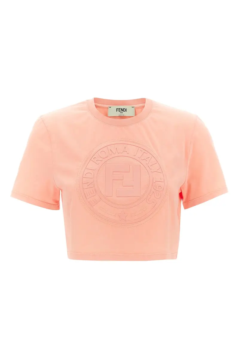 T-Shirt Fendi Roma 3D Rosa