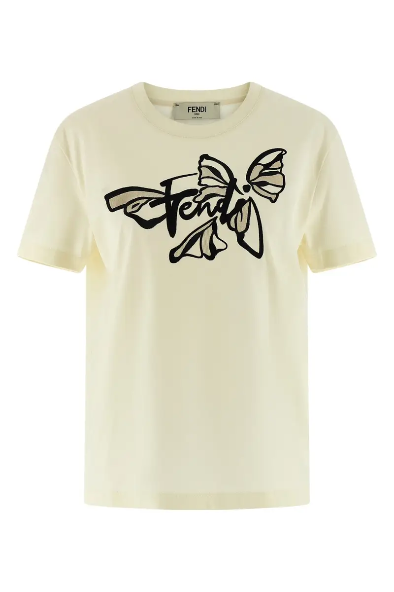 Fendi T-shirt Beige 4200912