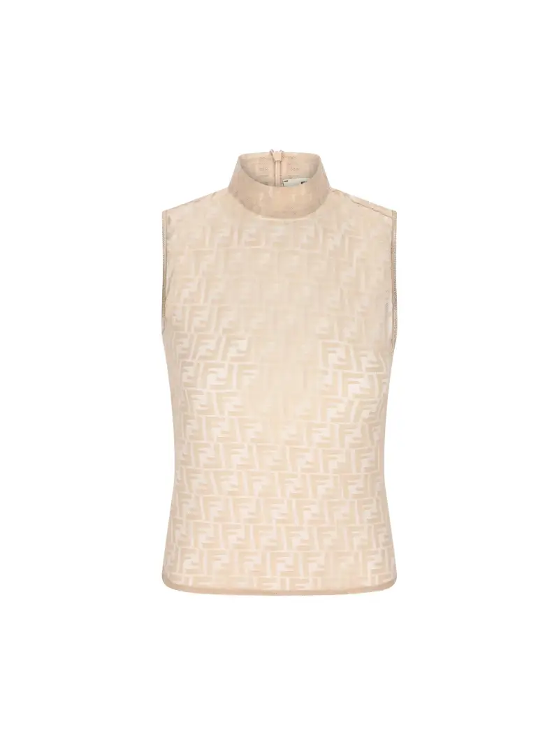 Top Girocollo FF BEIGE