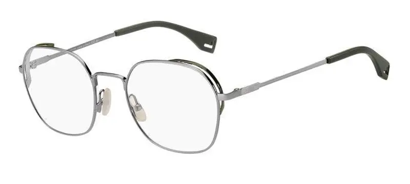 Fendi Uomo FF M0090 SMF Montature da vista outlet Acciaio Grigio  Rotonda