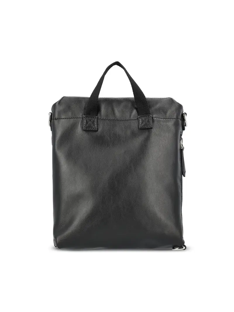 Zaino Buckle In Pelle NERO miniatura 2