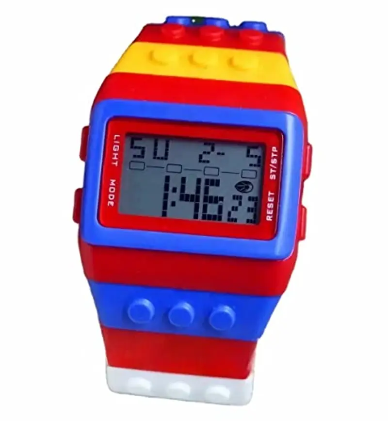 FENKOO Orologio digitale da pols neutro arcobaleno, Blu miniatura 2