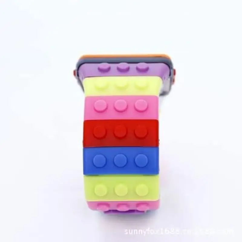 FENKOO Orologio digitale da pols neutro arcobaleno, Blu miniatura 3