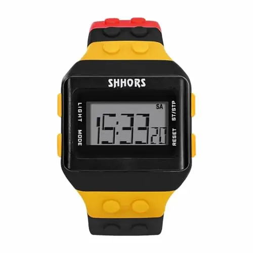 FENKOO Orologio digitale da pols neutro arcobaleno, Nero miniatura 3