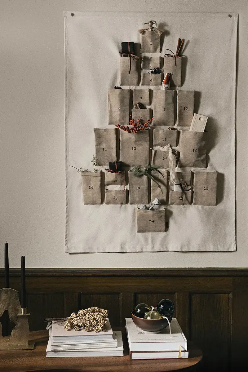 calendario dell'avvento Beige miniatura 3