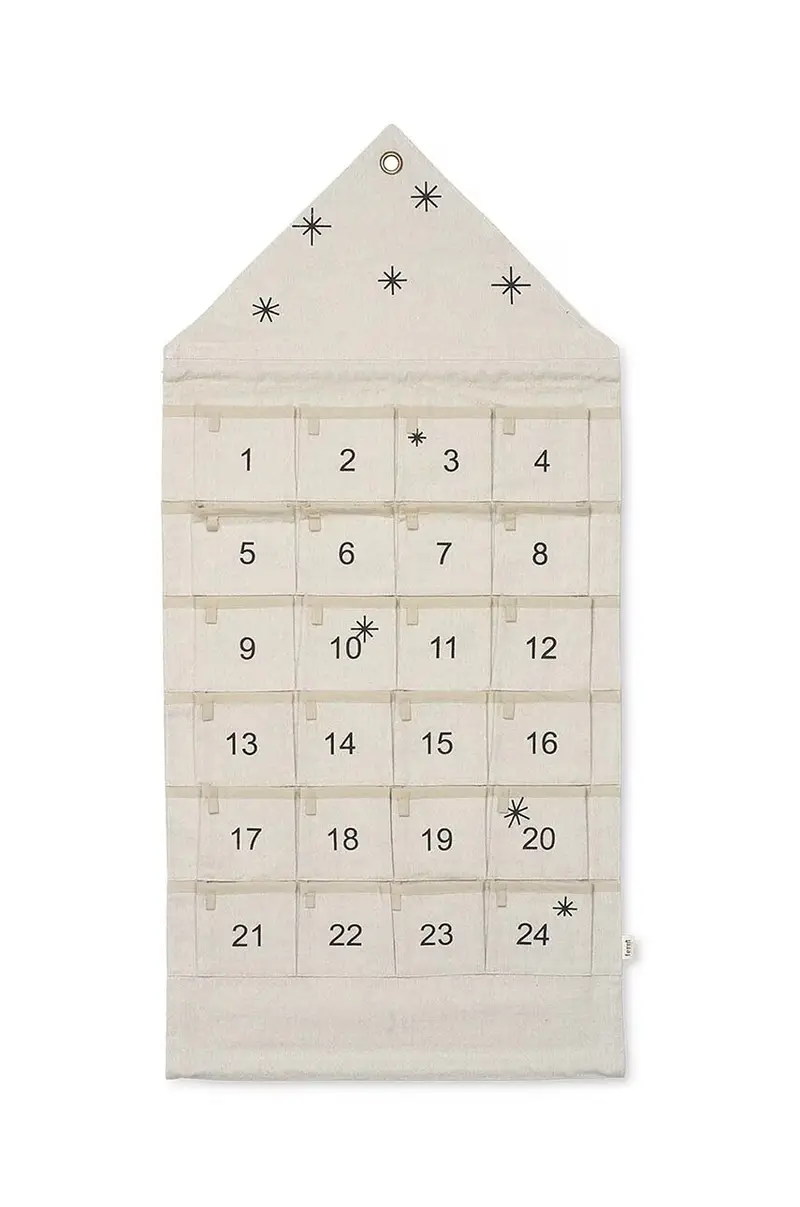 calendario dell avvento Star Christmas Calendar Beige