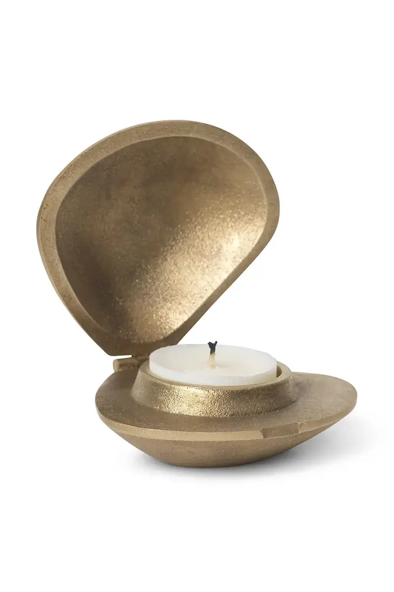 candeliere decorativo Clam colore beige miniatura 2