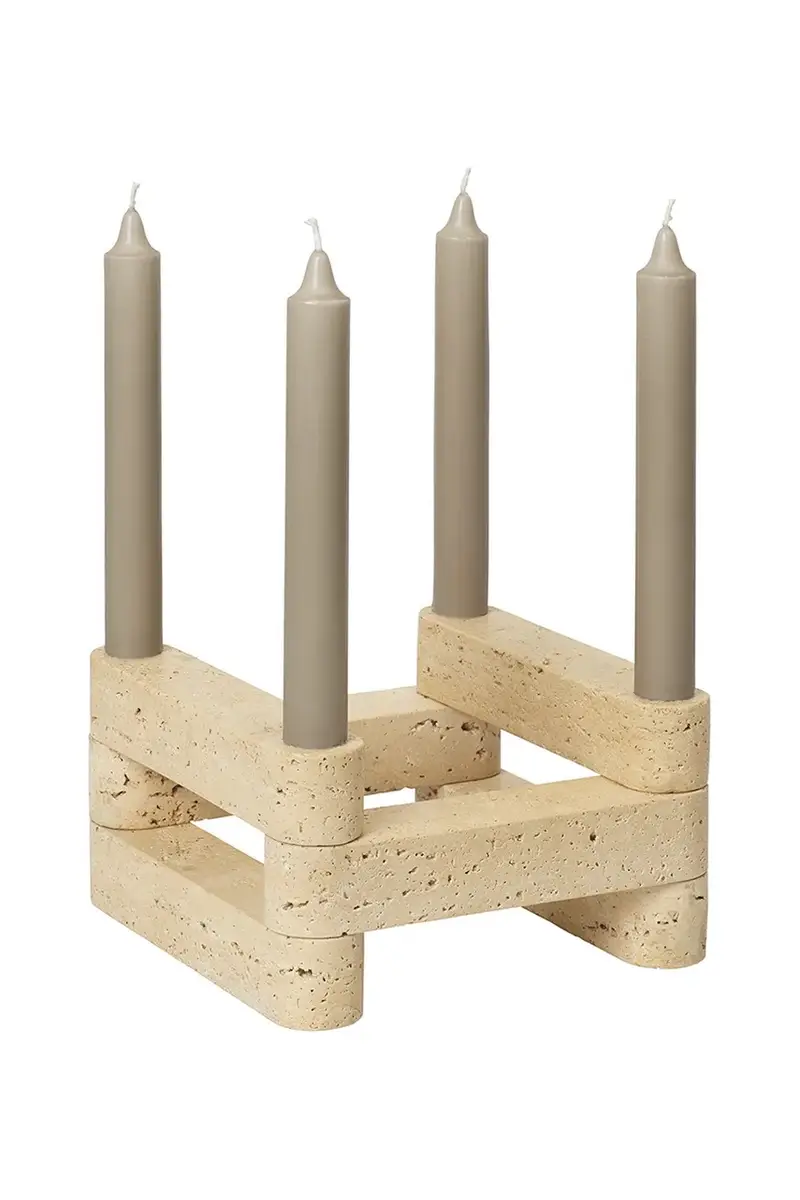 candeliere decorativo colore beige miniatura 3