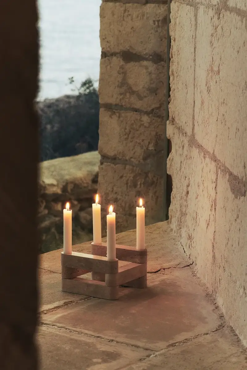 candeliere decorativo colore beige miniatura 4