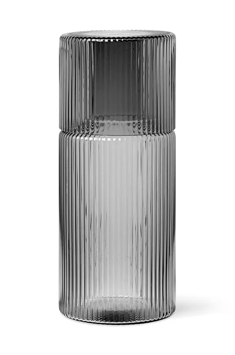 caraffa con bicchiere Ripple Small Carafe Set Grigio miniatura 2