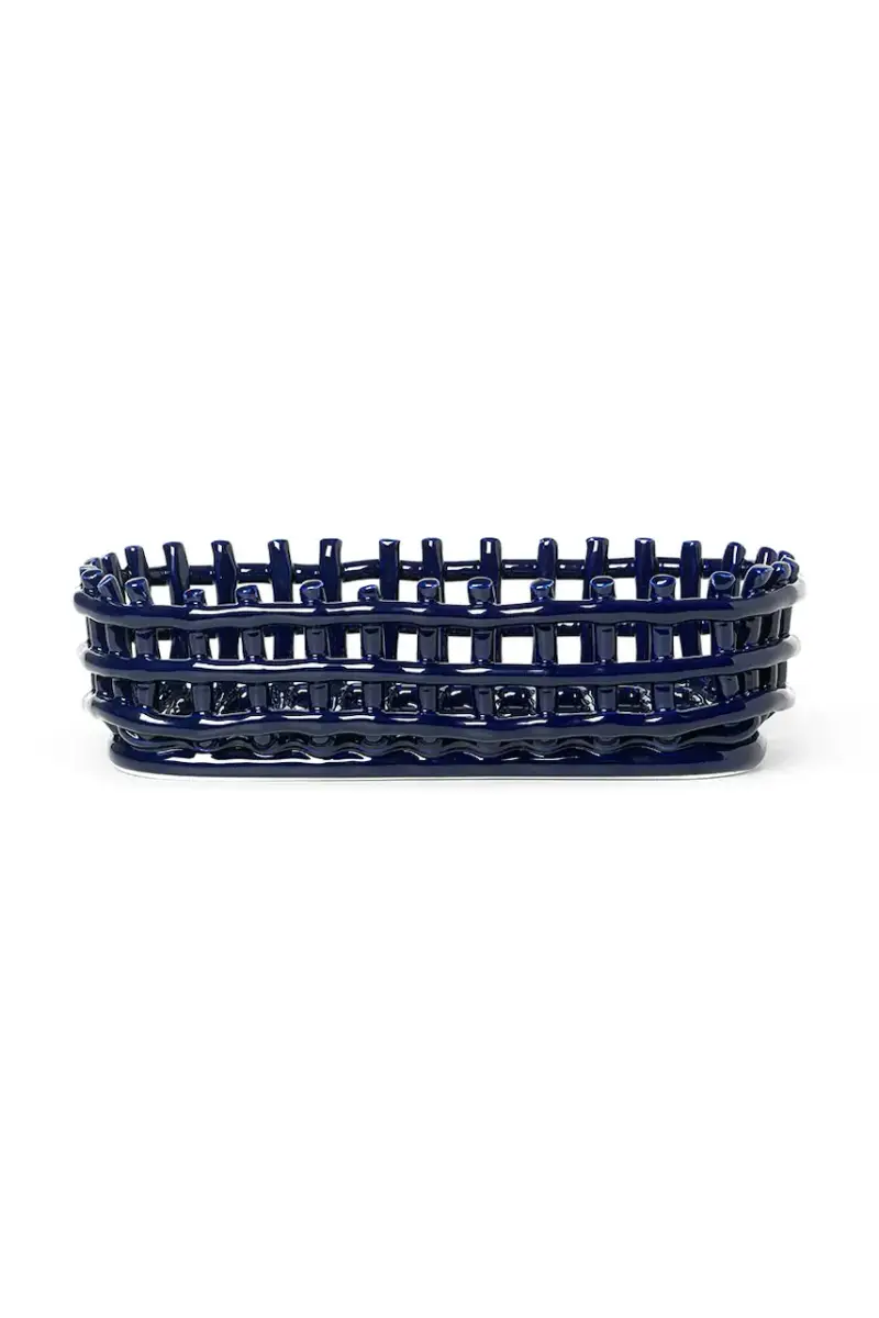 cestino per la frutta Ceramic Basket Blu navy
