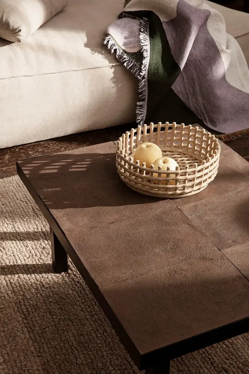 cestino per la frutta Ceramic Centrepiece colore beige miniatura 3