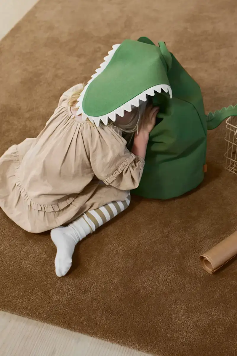 cestino portaoggetti Crocodile colore verde miniatura 4