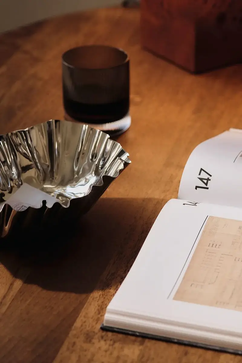 ciotola decorativa 12 x 7 cm colore grigio miniatura 3