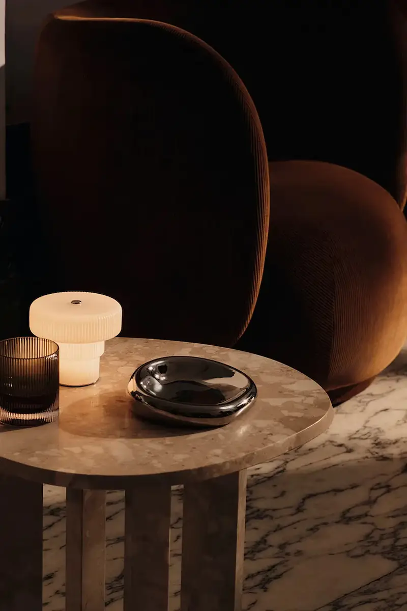 ciotola decorativa 18 x 4 cm colore grigio miniatura 2