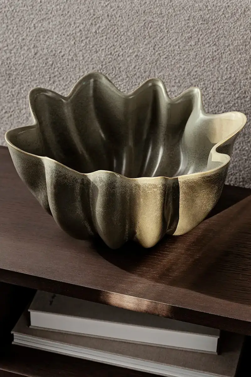 ciotola decorativa Nium colore verde miniatura 3