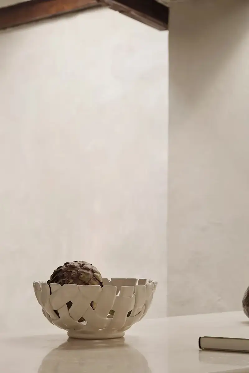 ciotola decorativa Plait colore bianco miniatura 2