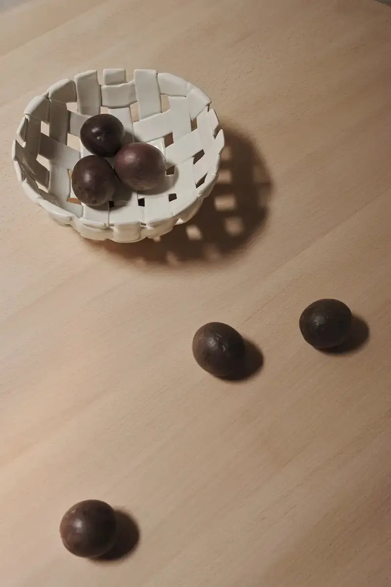 ciotola decorativa Plait colore bianco miniatura 3