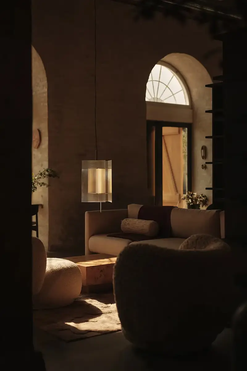 cuscino decorativo di cotone Falda 60 x 20 cm Beige miniatura 5