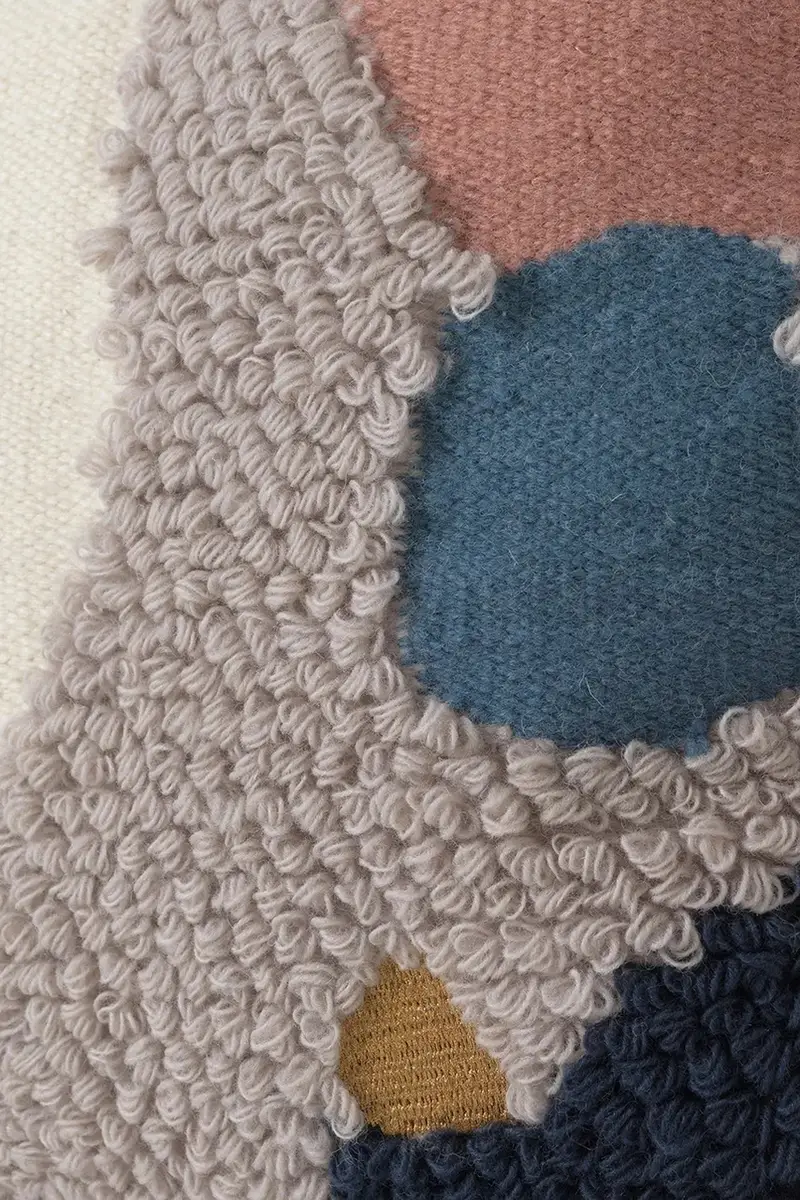 cuscino decorativo in lana Loop Multicolore miniatura 2
