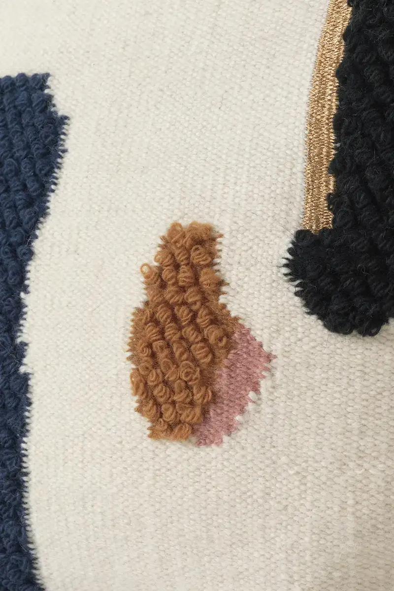 cuscino decorativo in lana Loop Multicolore miniatura 2