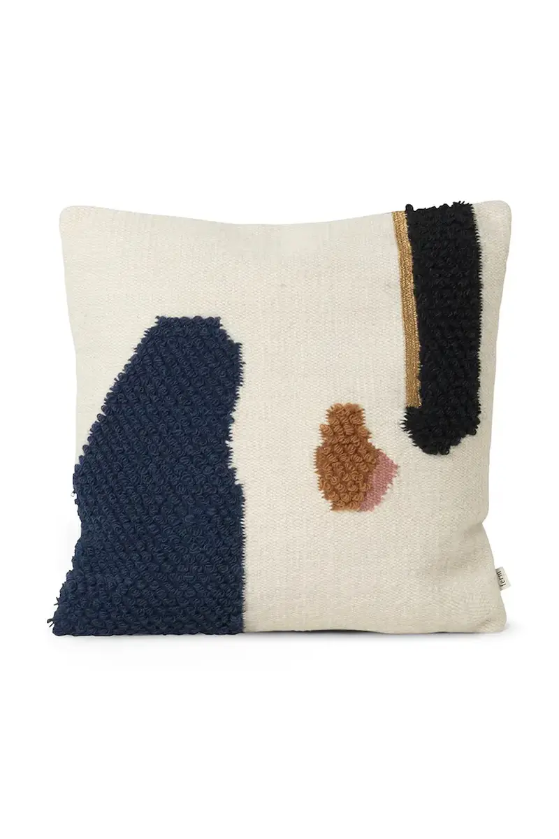 cuscino decorativo in lana Loop Multicolore