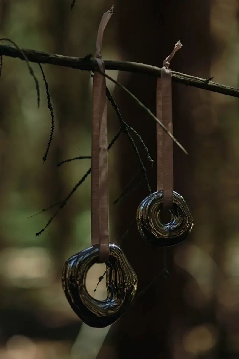 decorazione per albero natalizio pacco da 2 colore beige miniatura 2