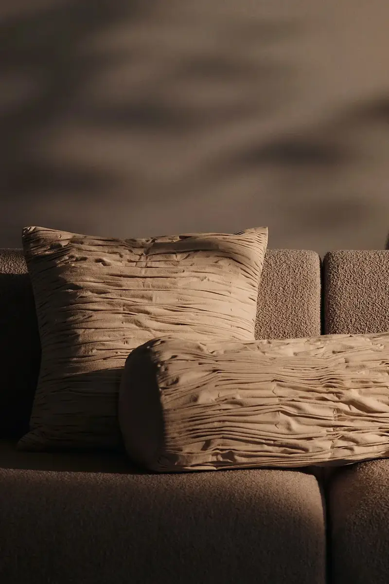 federa in cotone 50 x 50 cm Beige miniatura 3