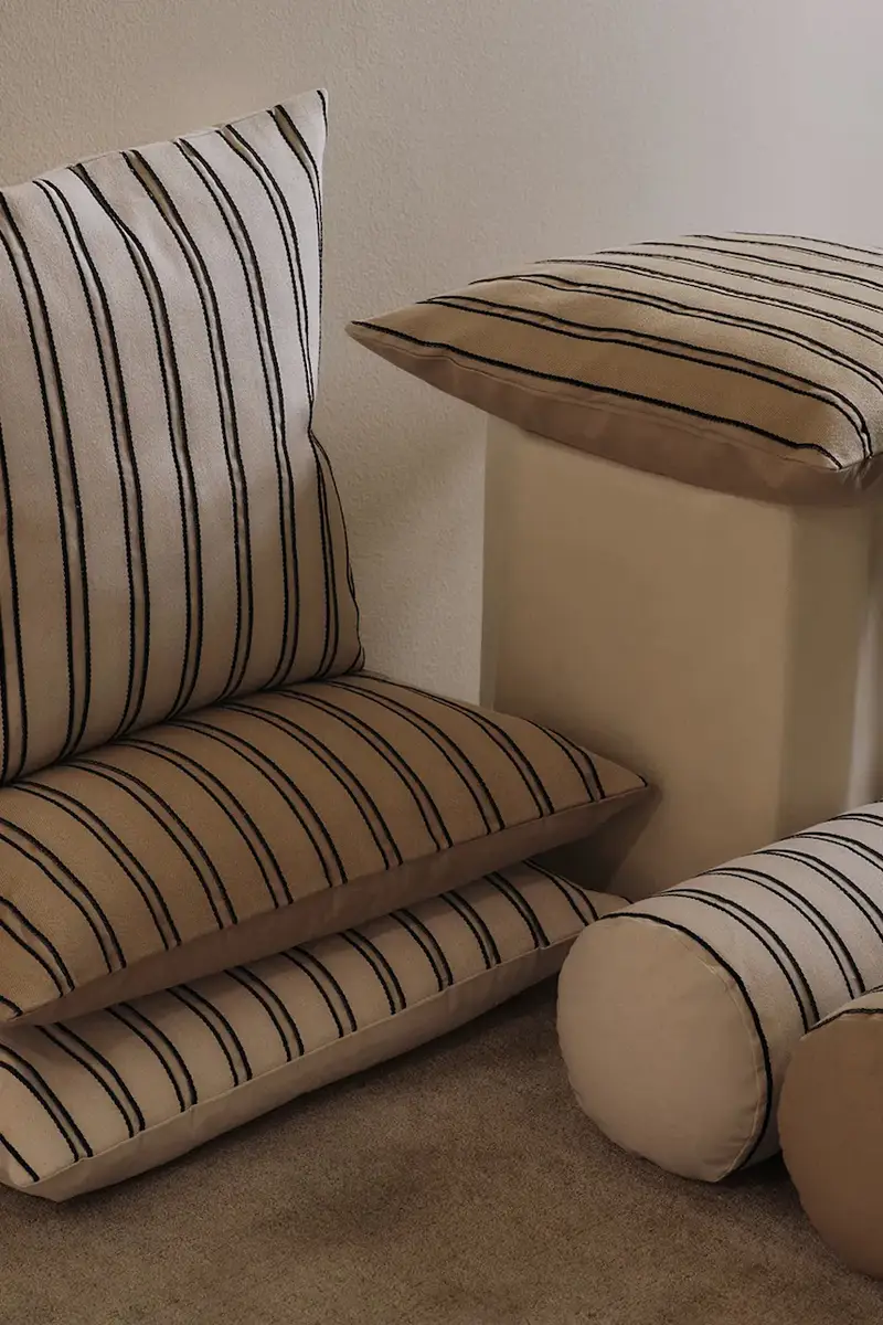 federa in cotone Twill 50 x 50 cm Beige miniatura 3