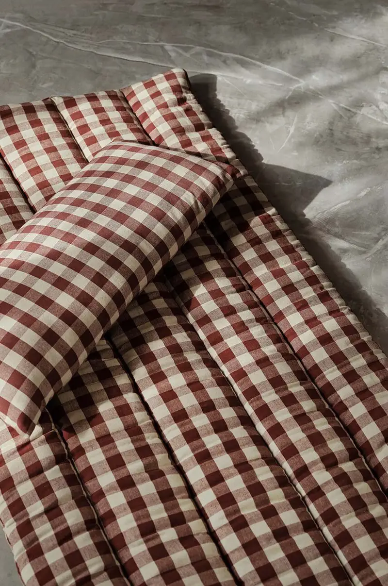 matterasso decorativo Bothy Check Quilted Multicolore miniatura 4