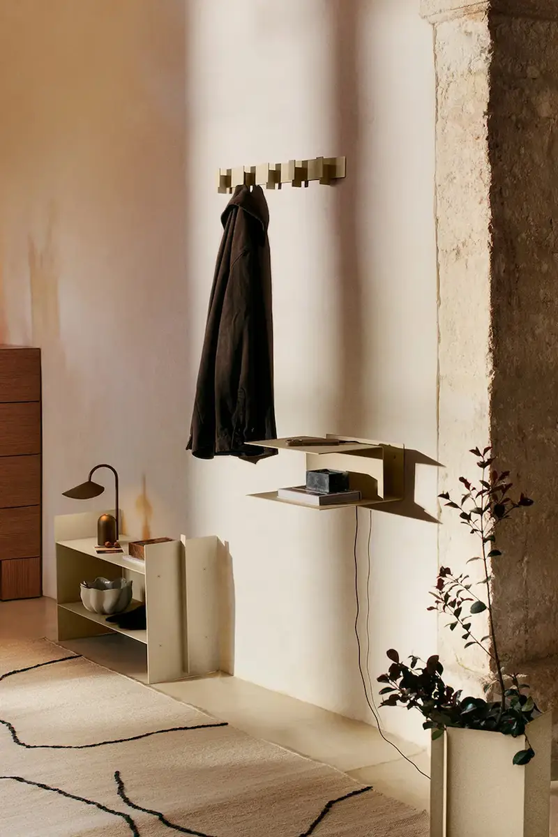 mensola Lager Bedside Table colore beige miniatura 3