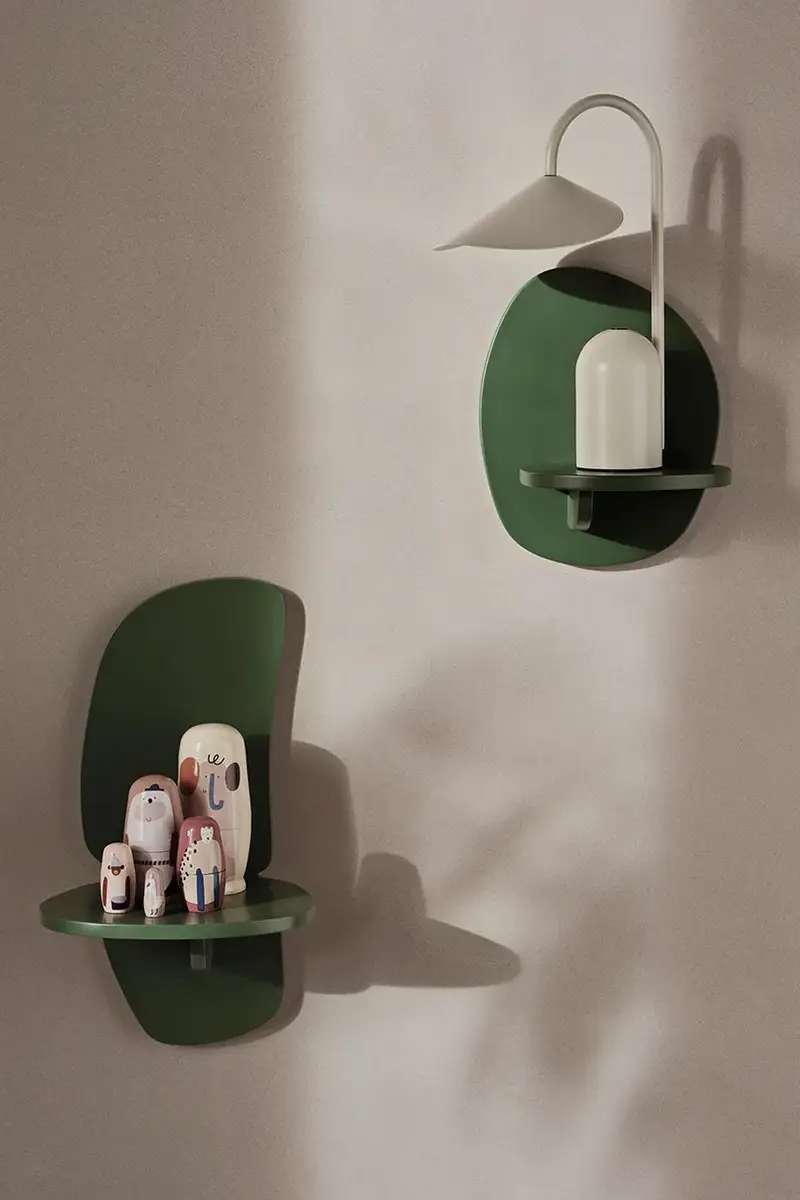 mensola Pilu 40 cm colore verde miniatura 3