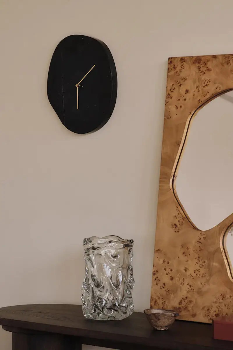 orologio da parete Melt 28 x 33 cm Nero miniatura 2