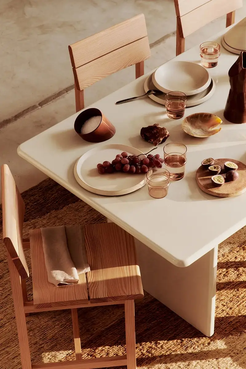 Ferm Living Piatto Erena beige - Design Elegante miniatura 5