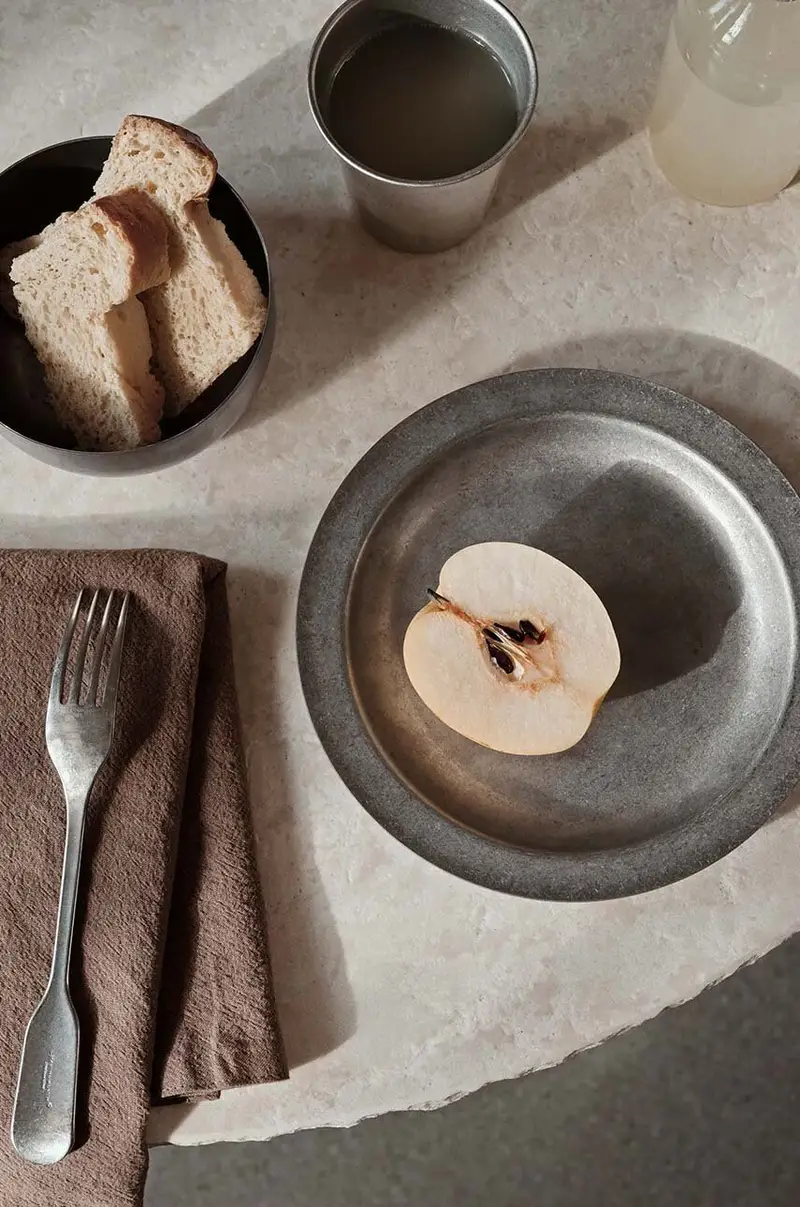 piatto Tumbled Plate 20 cm Grigio miniatura 3