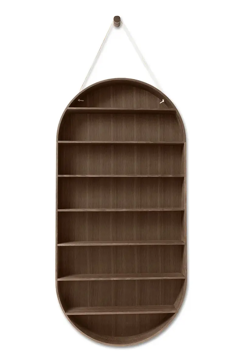 scaffale a parete Oval Dorm colore marrone