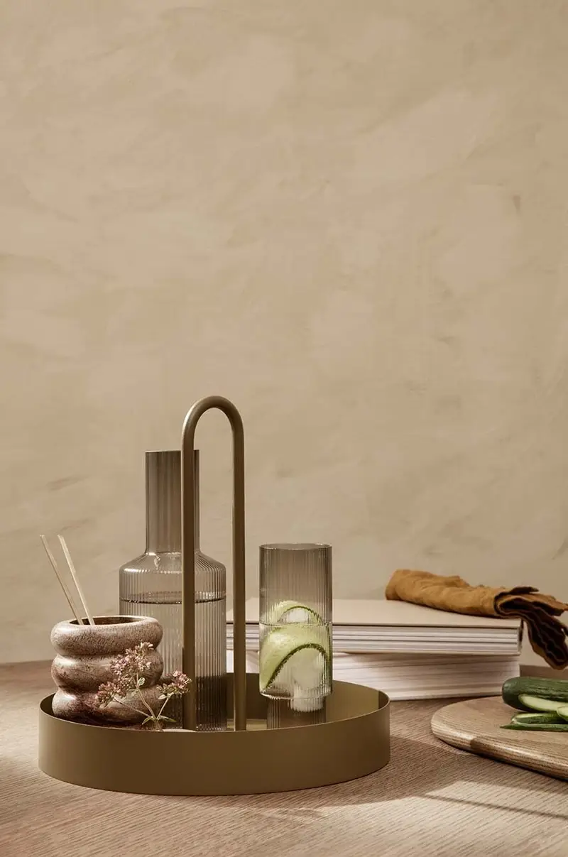 set bicchieri da drink Ripple Long Drink Glasses pacco da 4 Grigio miniatura 4