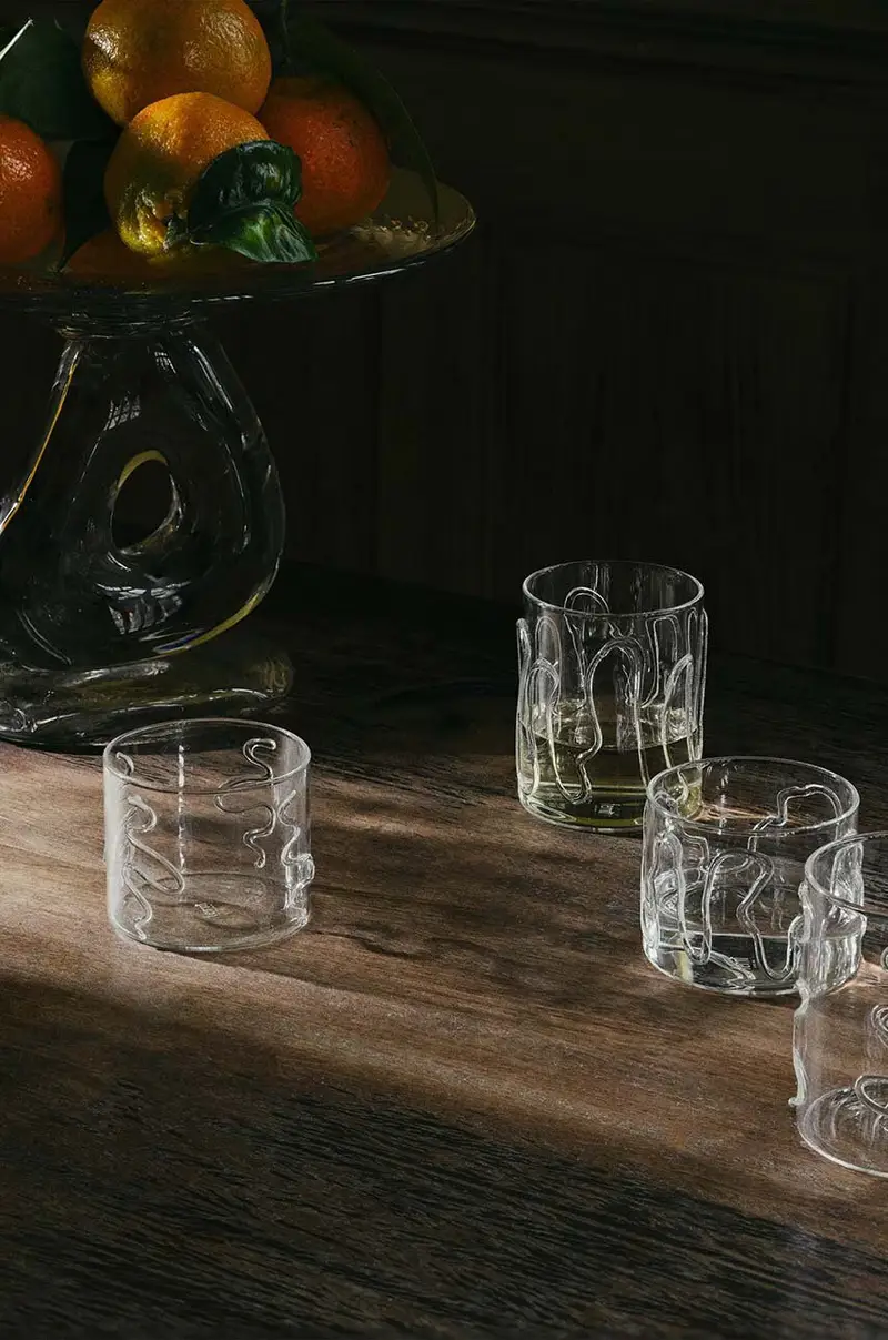 set bicchieri Doodle Glasses 200 ml pacco da 2 Transparente miniatura 3