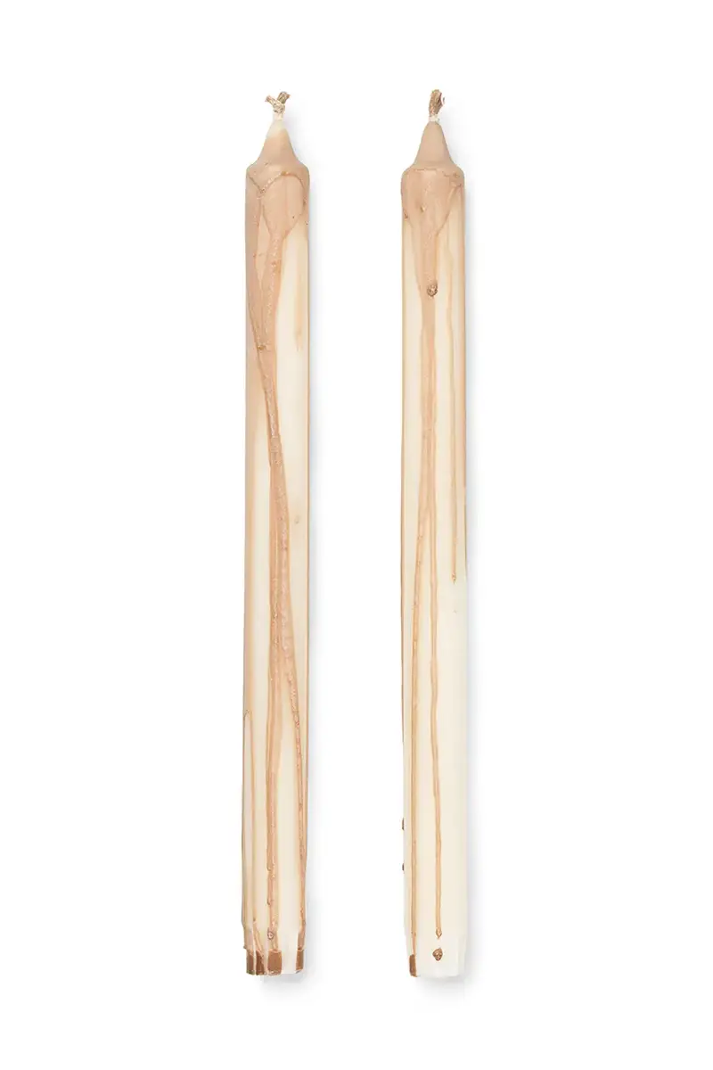 Ferm Living Set Candele Dryp Pacco da 2 Multicolore