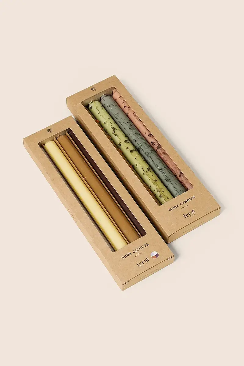 set candele pacco da 4 Multicolore miniatura 3