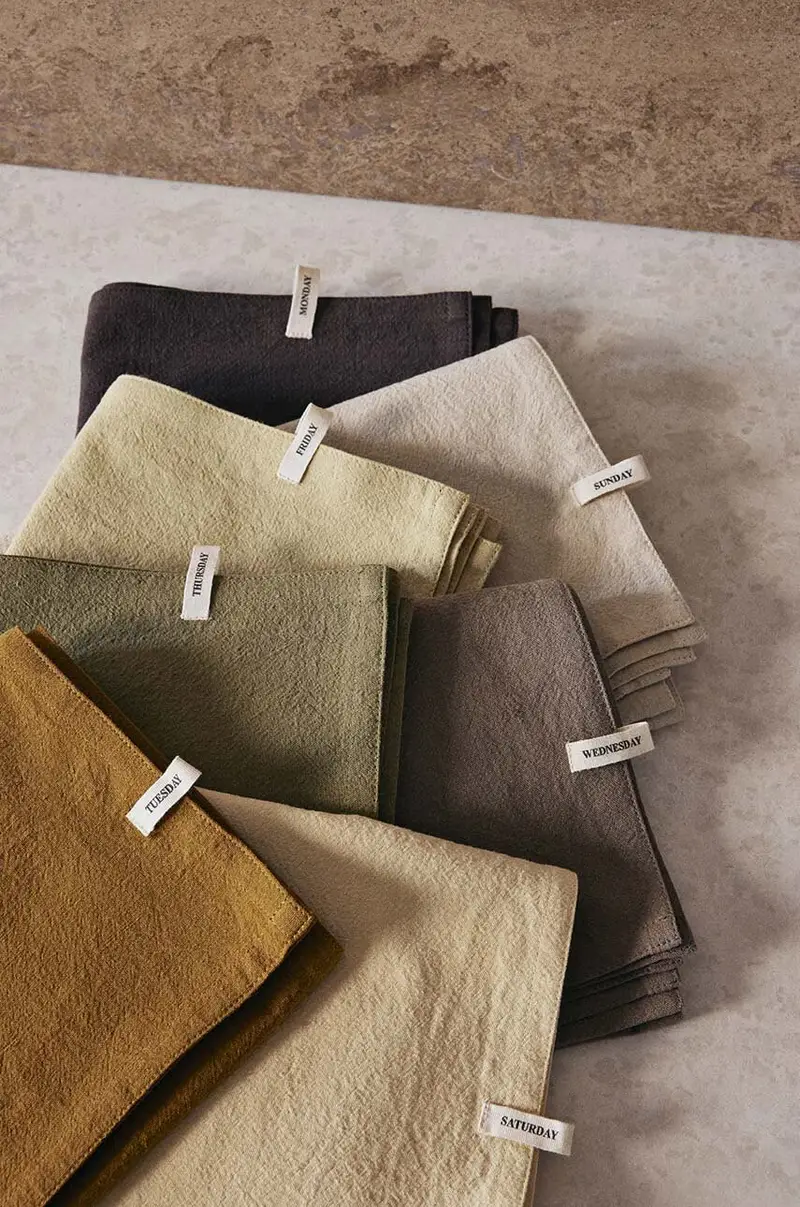 set strofinaci da cucina Day Tea Towel pacco da 7 Multicolore miniatura 4