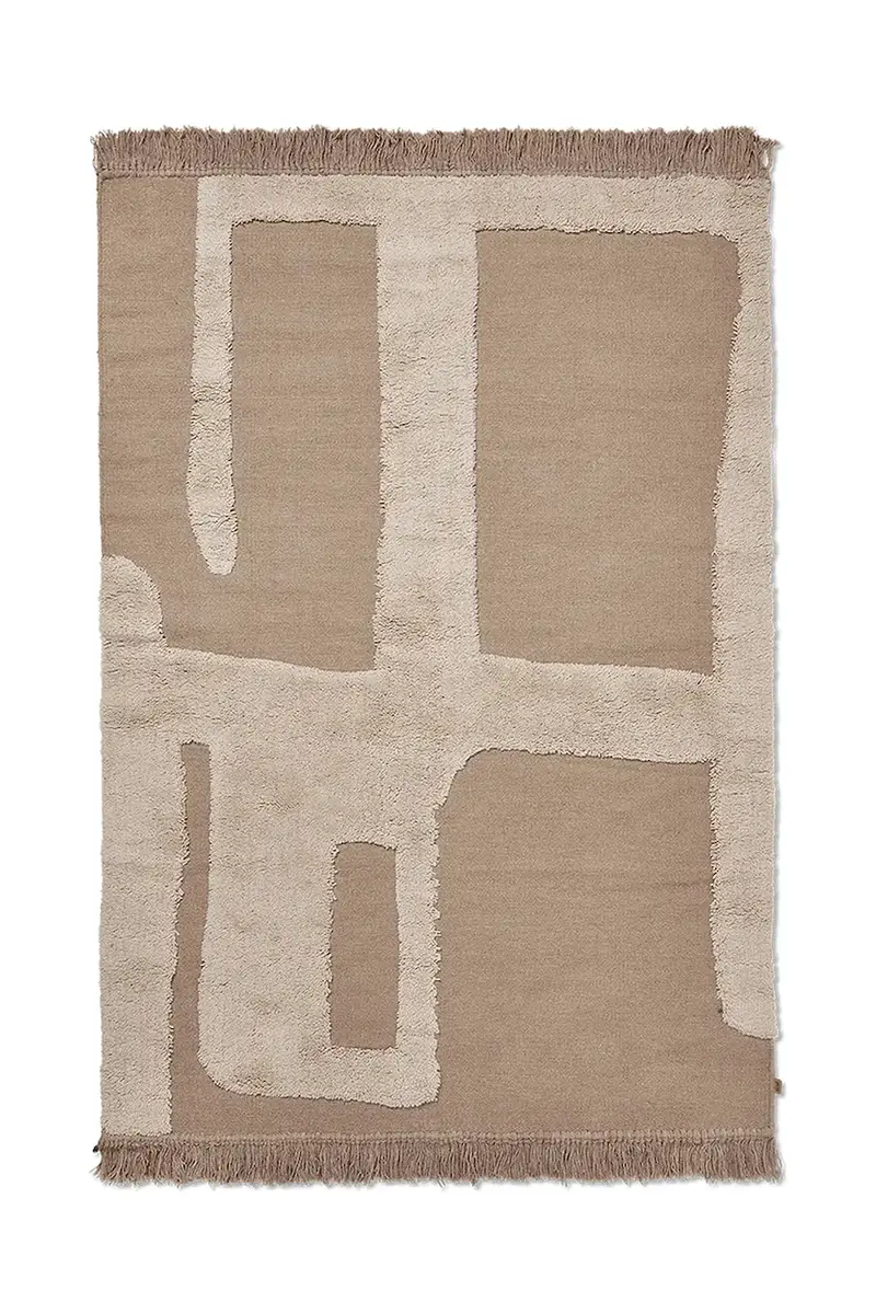 tappeto di lana Alley Wool Rug colore marrone