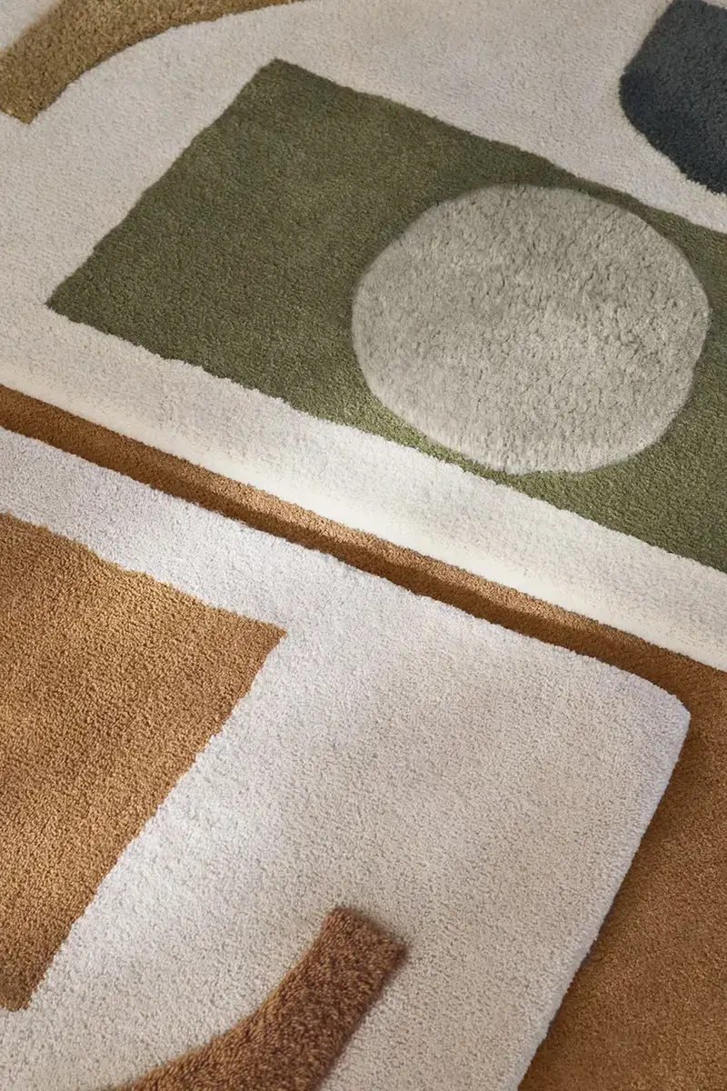 tappeto di lana Multicolore miniatura 3