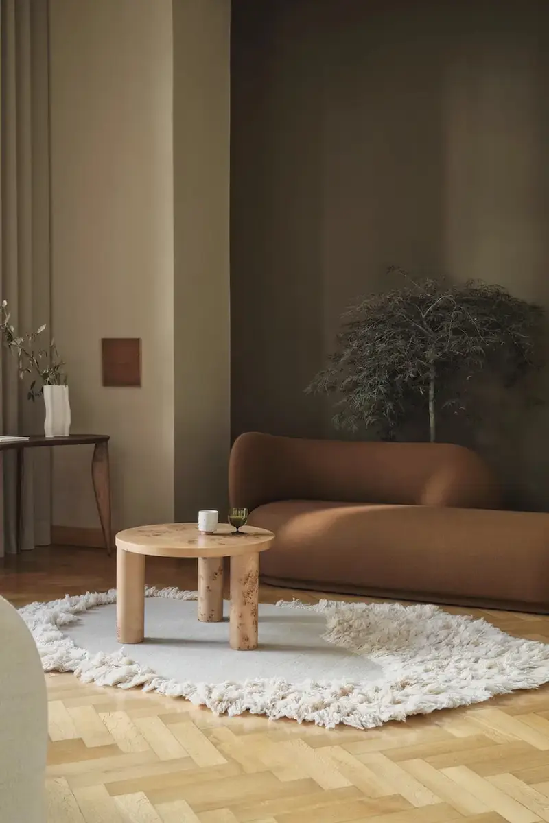 tappeto di lana Norte Rug colore beige miniatura 3