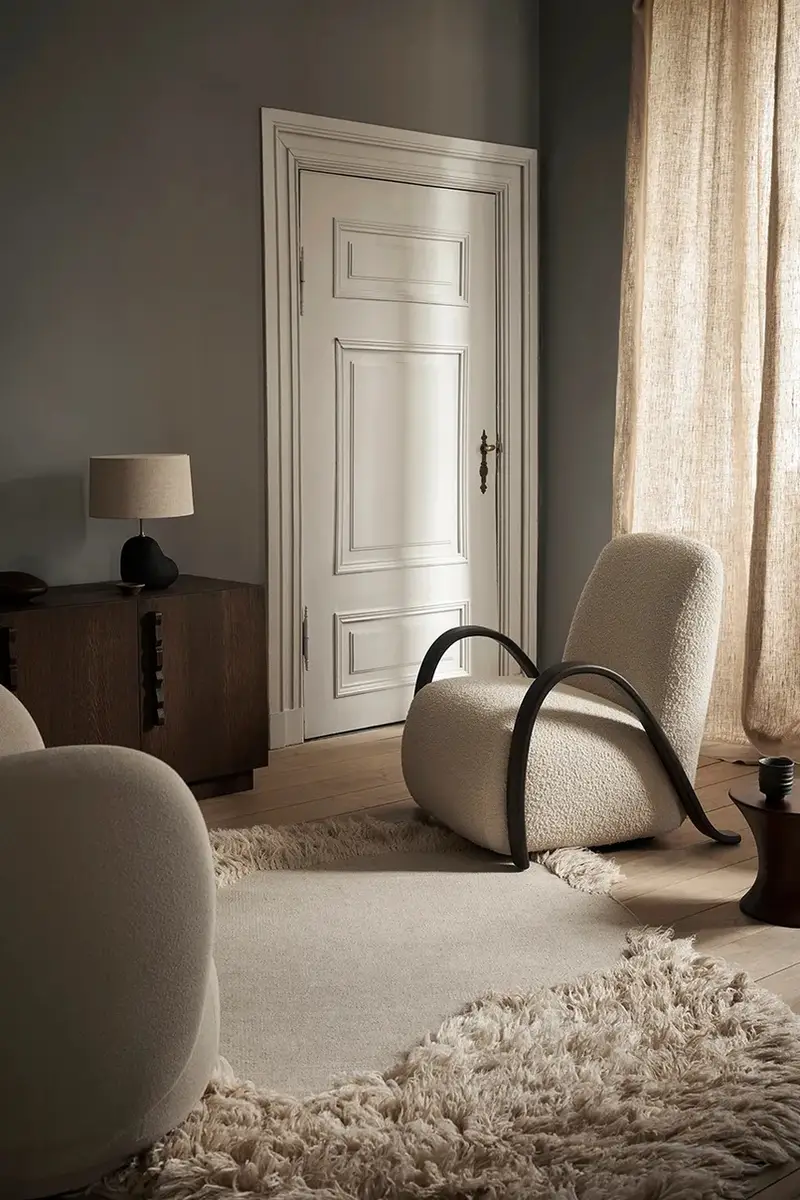 tappeto di lana Norte Rug colore beige miniatura 5