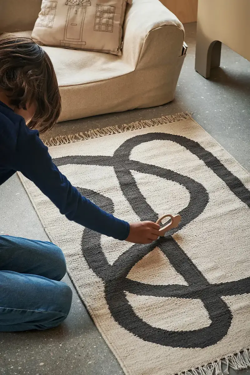 tappeto in cotone Lane Multicolore miniatura 3