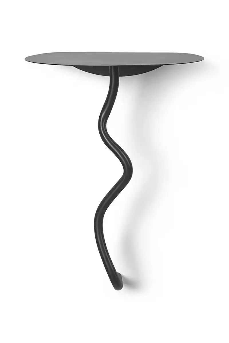 tavolino da parete Curvature colore nero