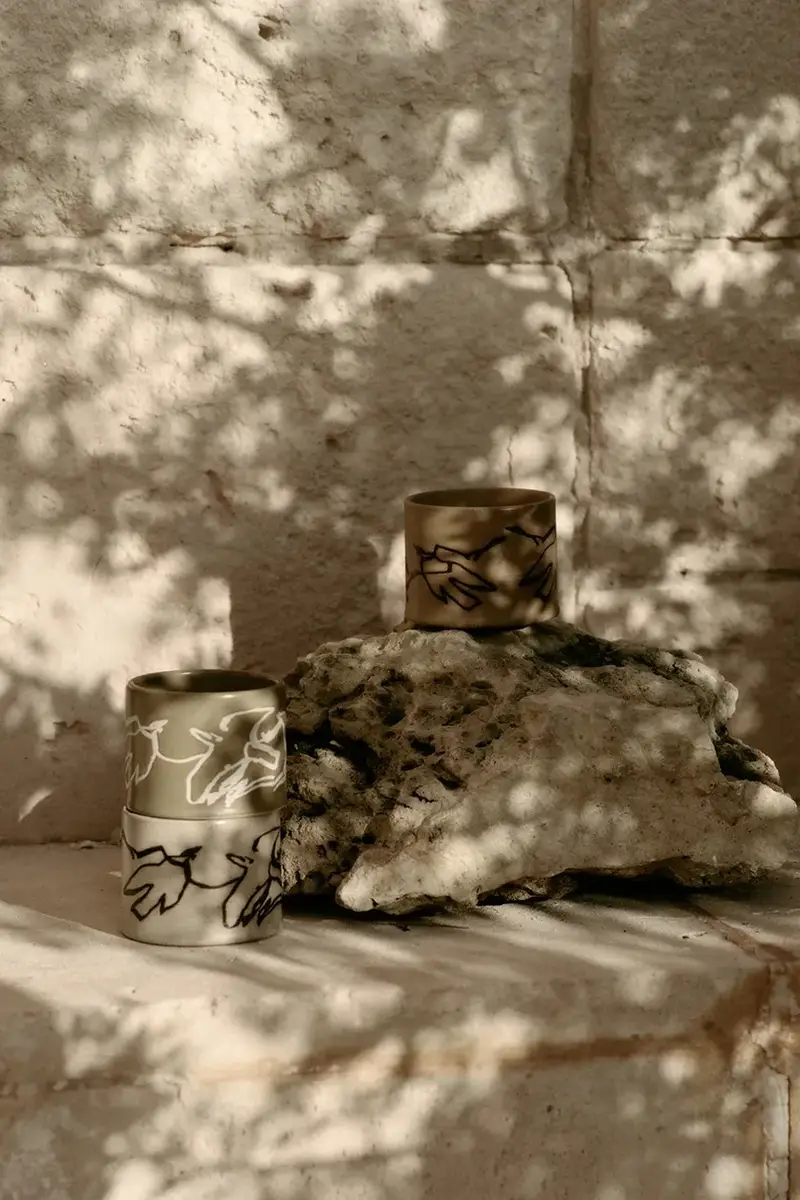 tazza Vuelo Cup 200 ml colore beige miniatura 2